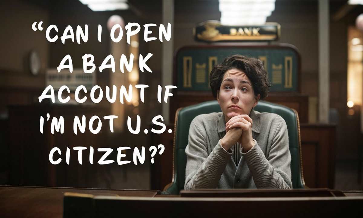 Can I open a bank account if I’m not a U.S. citizen?