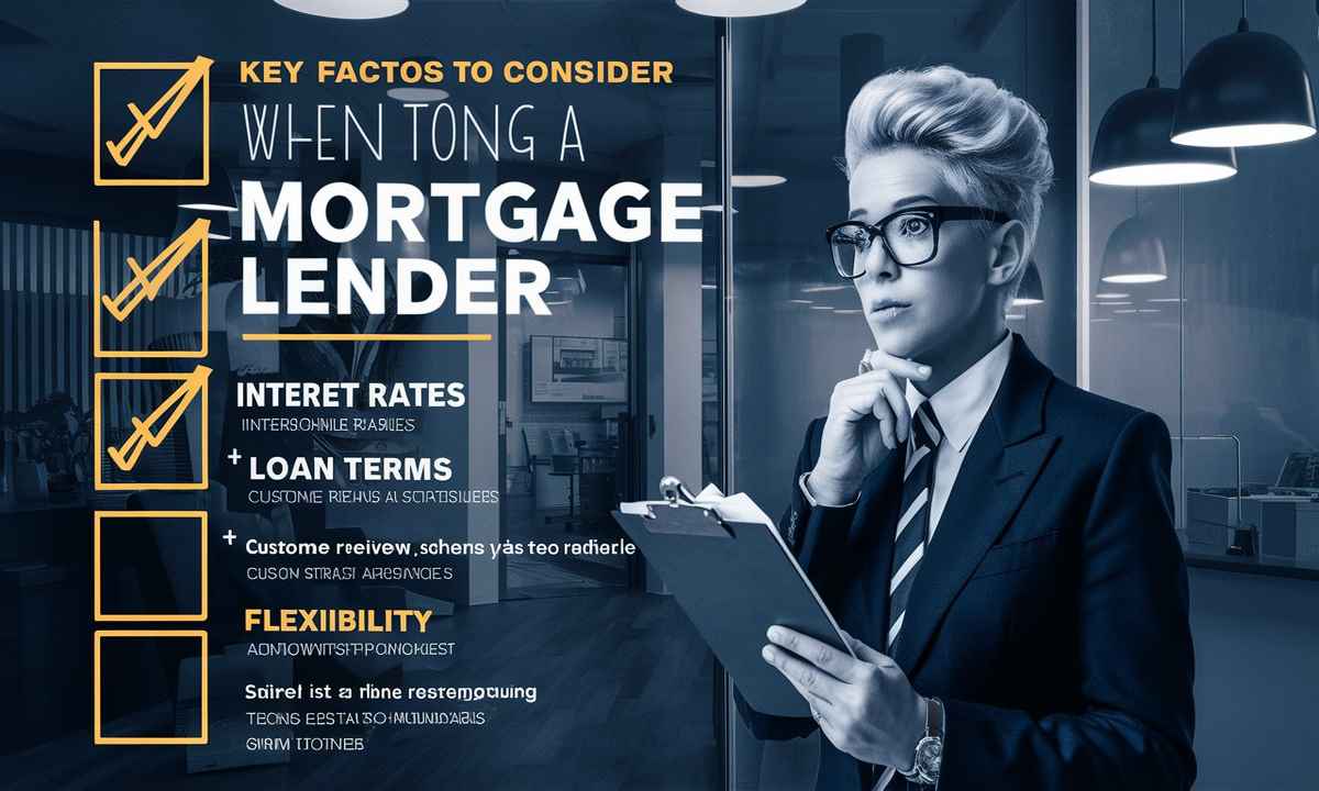 choosing a mortgage lender?