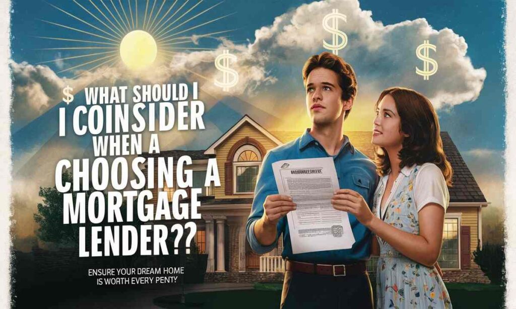 What Should I Consider When Choosing a Mortgage Lender?