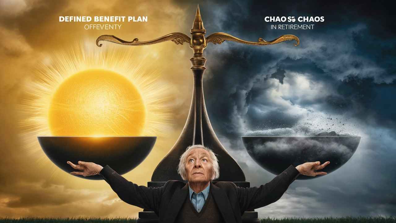 Defined benefit plan or chaos in retirement